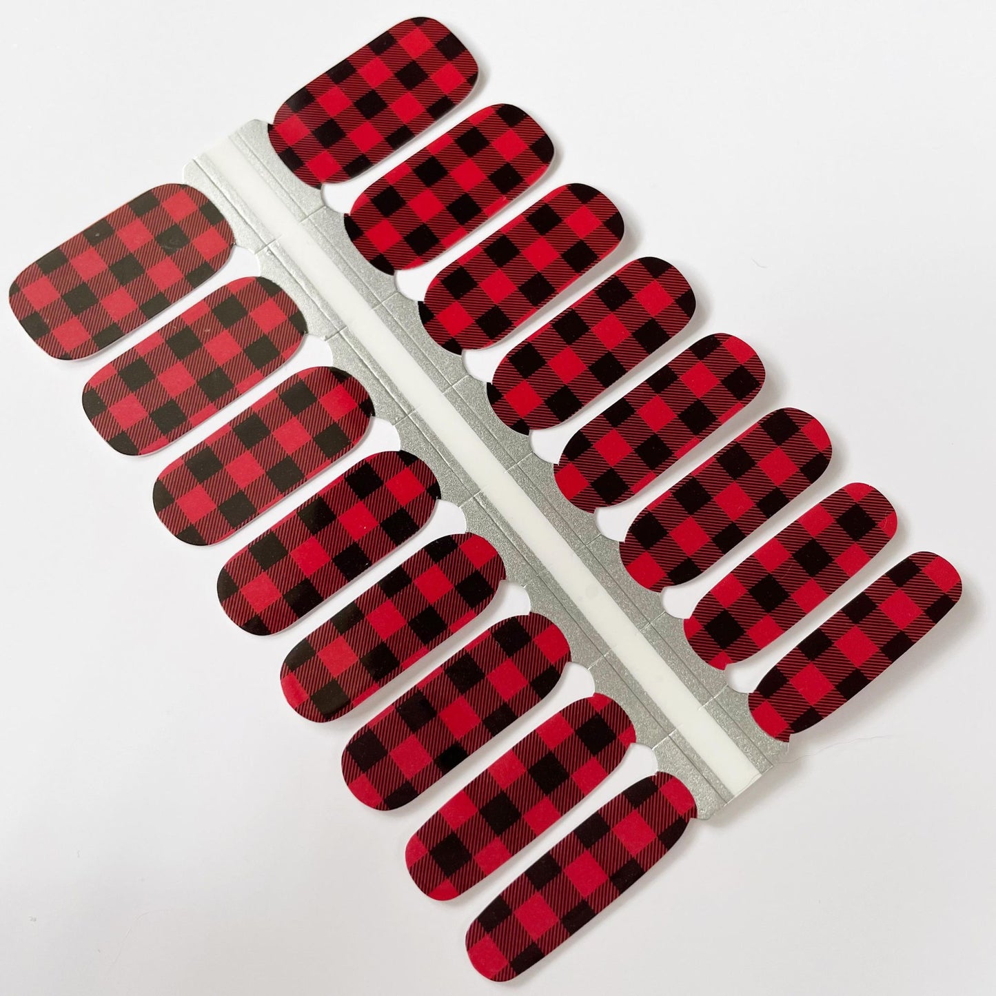 Buffalo Plaid // Nail Polish Strips