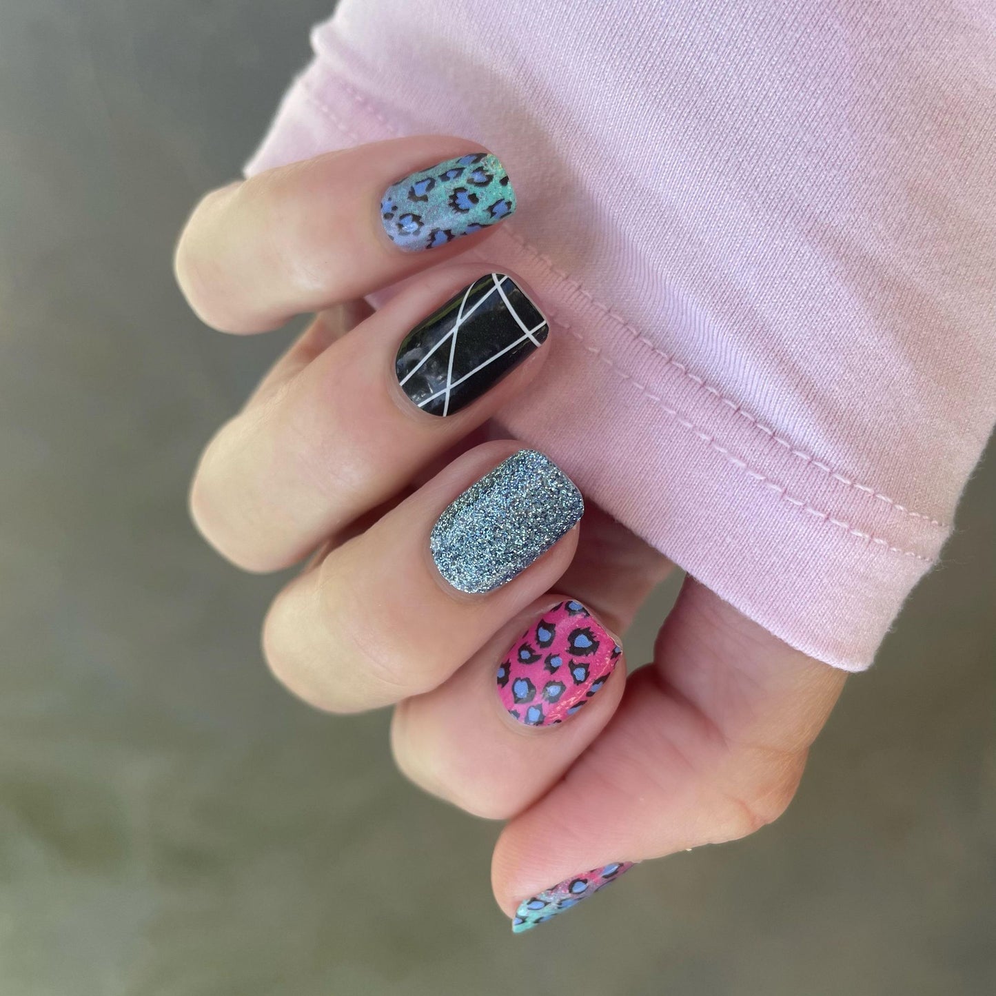 Rainbow Leopard // Nail Polish Strips