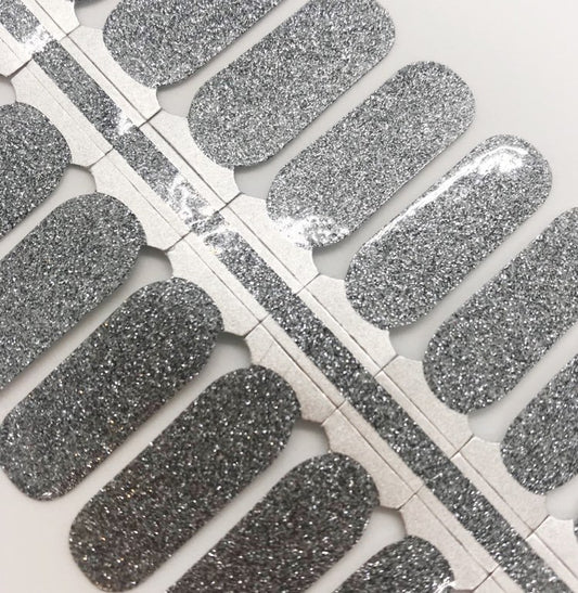 Graphite Sparkle // Nail Polish Strips