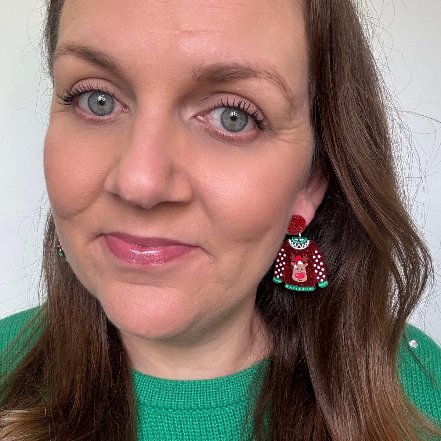 Christmas Sweater // Acrylic Earrings