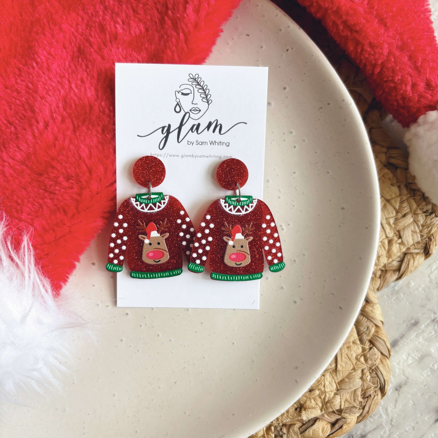 Christmas Sweater // Acrylic Earrings