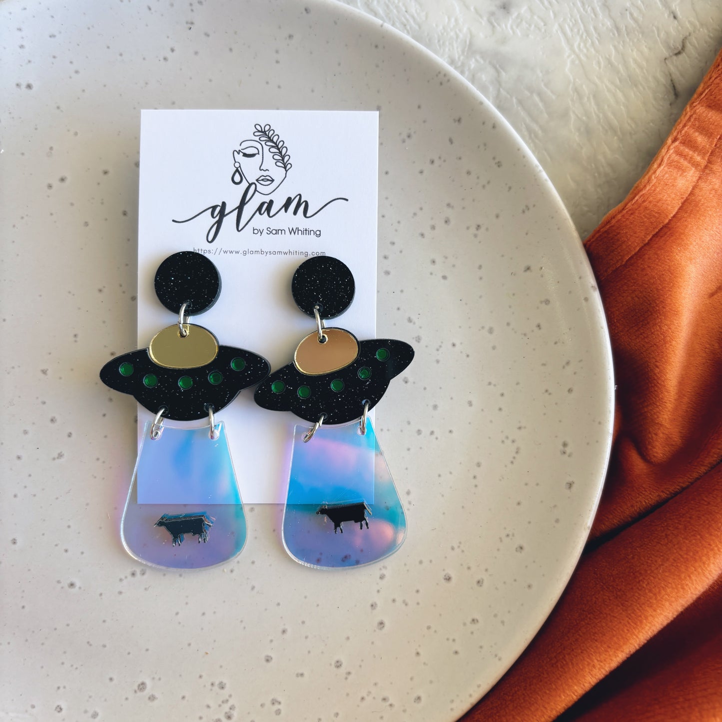 UFO // Acrylic Earring Studs