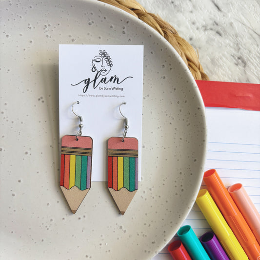 Pencil Perfect // Timber Earrings