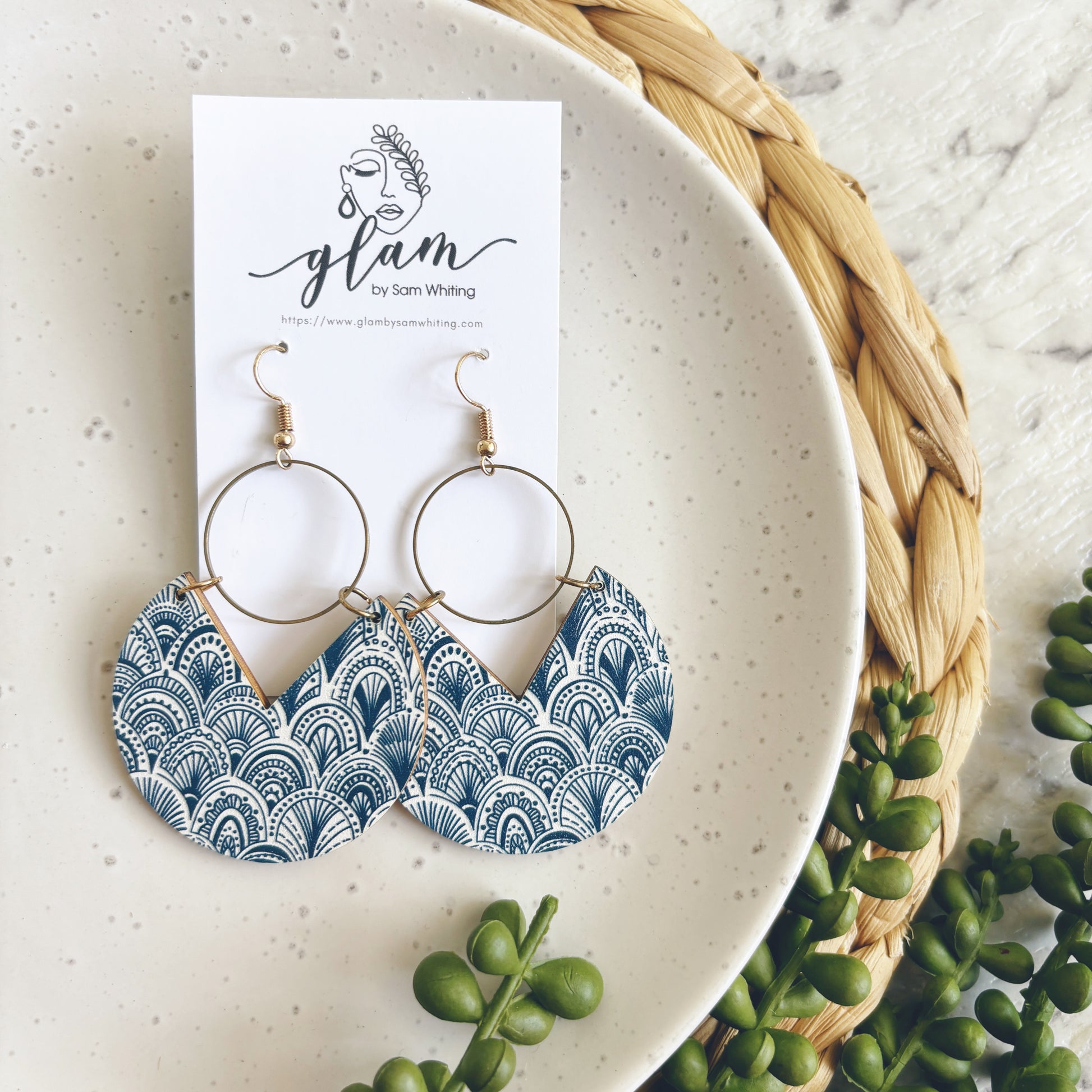 Santorini Dangles // Timber Earrings