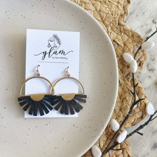 Kyoto Dangles //  Leather Earrings