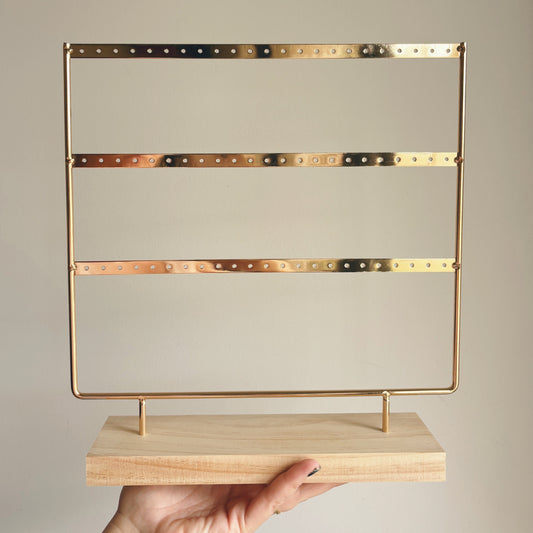 Gold Earring Stand // Storage Solutions